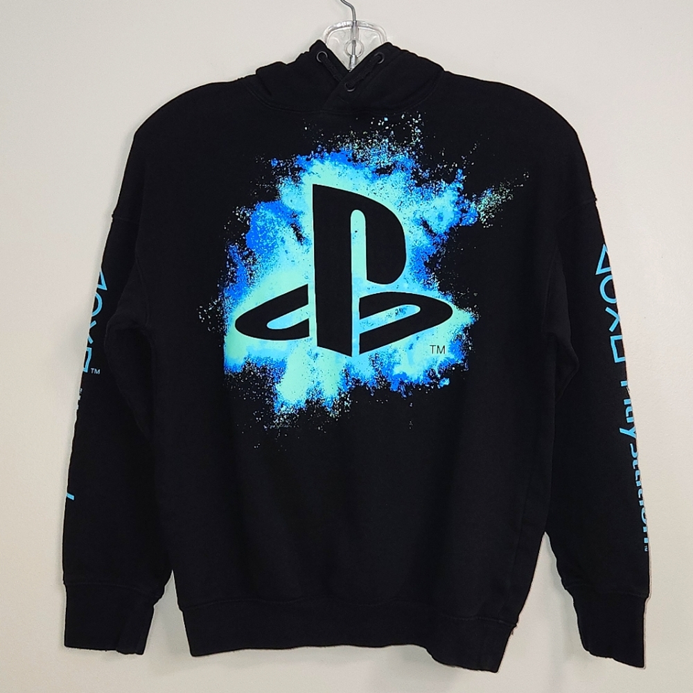 PlayStation x H&M Black Unisex Hoodie, Size 10 ~ EUC - Picture 3 of 8
